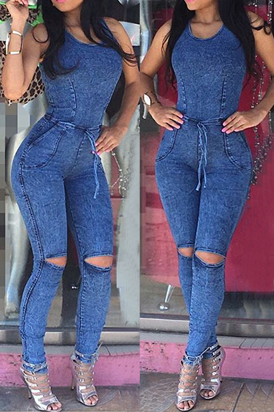 denim one piece