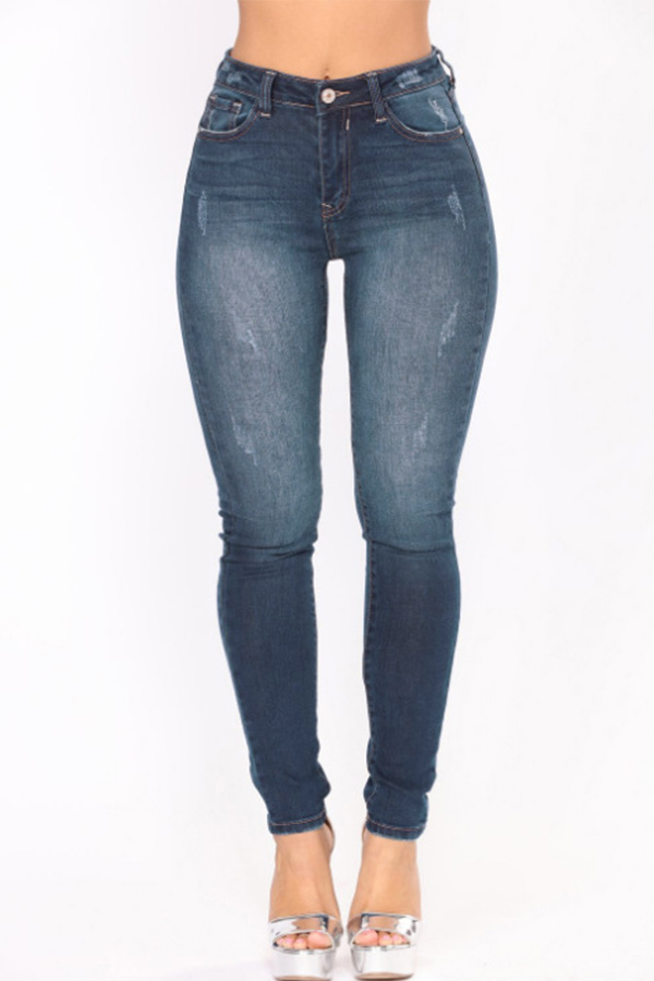 dark blue denim jeans