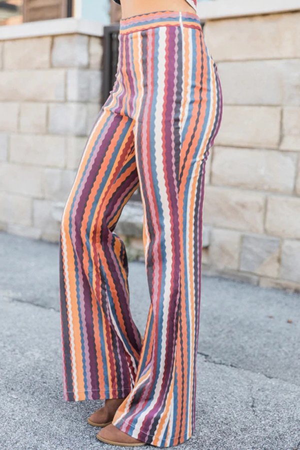 Lovely Casual Striped Multicolor PantsLW Fashion Online For Women
