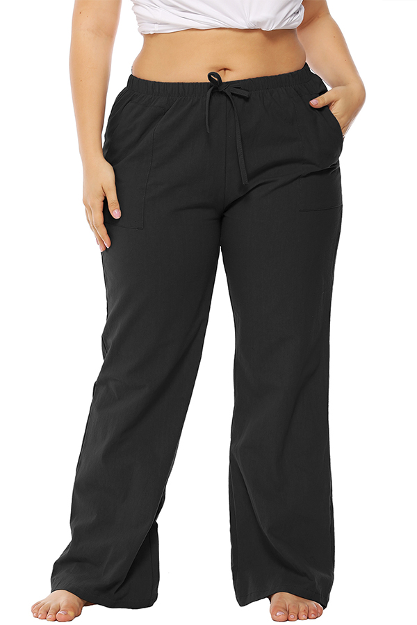 black cotton pants womens