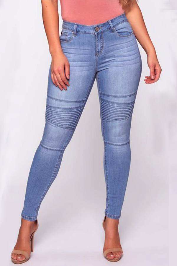 Lovely Street Skinny Baby Blue JeansLW Fashion Online For Women