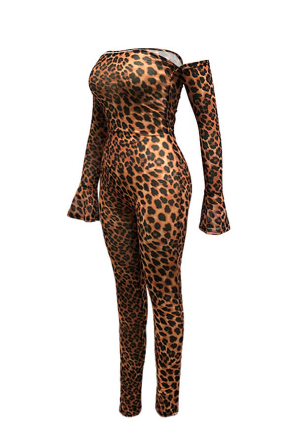Lovely Sexy Leopard Printed One-piece JumpsuitLW | Fashion Online For ...