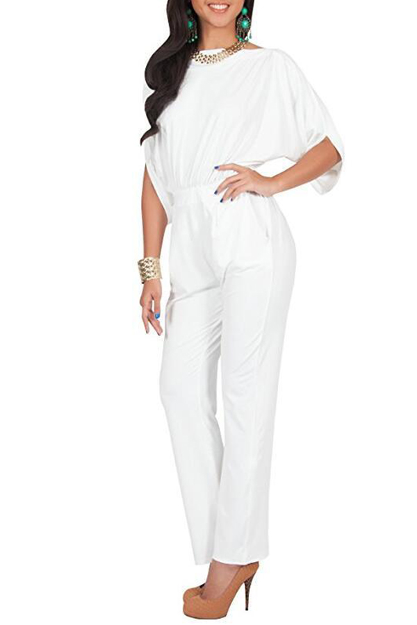 Lovely Street Loose White One-piece JumpsuitLW | Fashion Online For ...