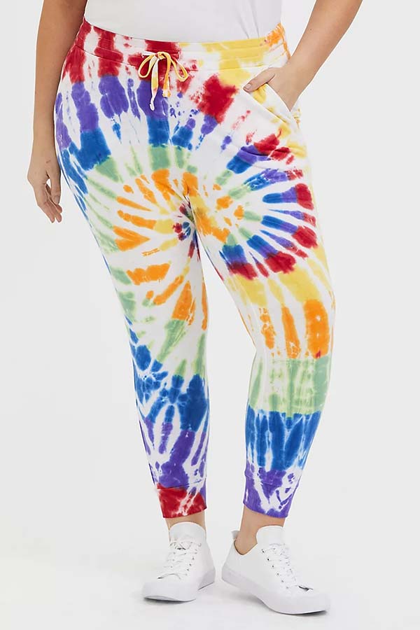 Lovely Casual Tie Dye Multicolor Plus Size Pantslw Fashion Online For Women Affordable Women 1830