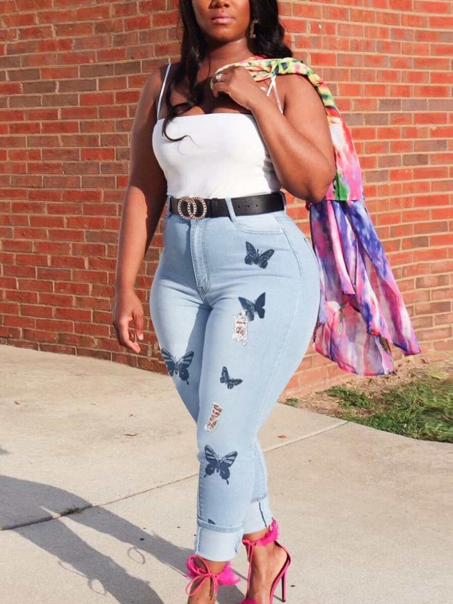 baby blue plus size top