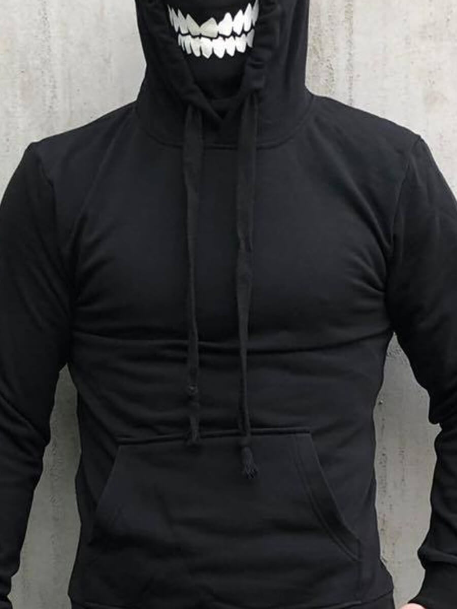 Lovely Casual Hooded Collar Basic Black Men HoodieLW | Fashion Online For Women | Affordable 