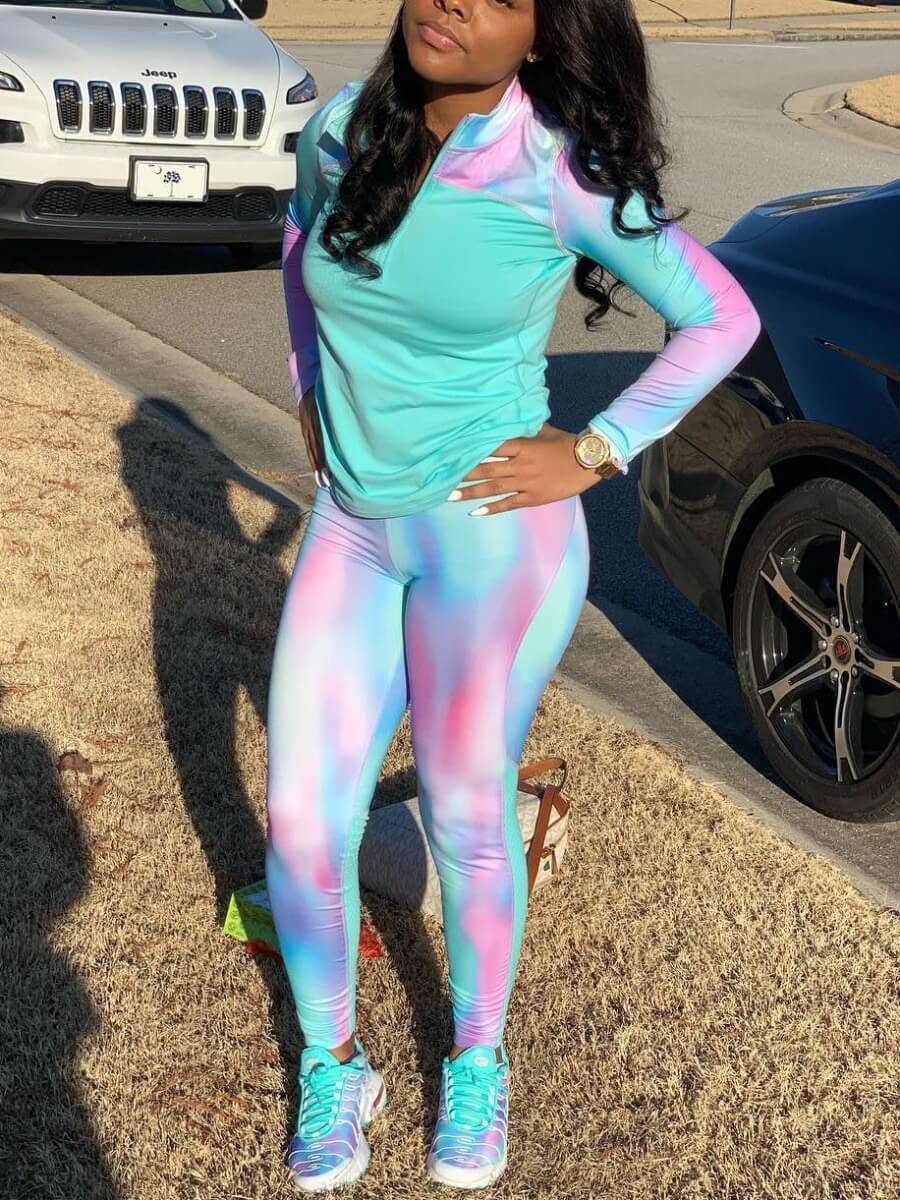 tie dye ladies tracksuit